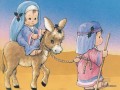 Die Weihnachtsgeschichte Ägypten Karikatur für Kinder